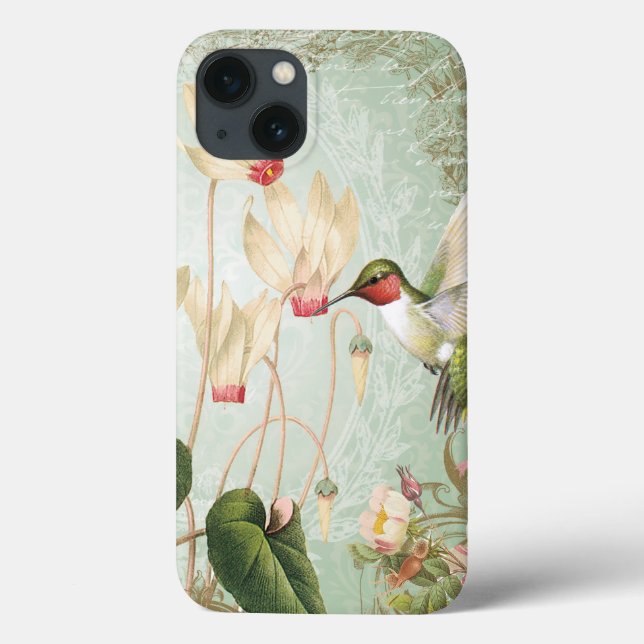 Coques Case-Mate iPhone Colibris Vintages (Verso)