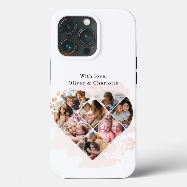 Coques Case-Mate iPhone Collage cardiaque (Verso)
