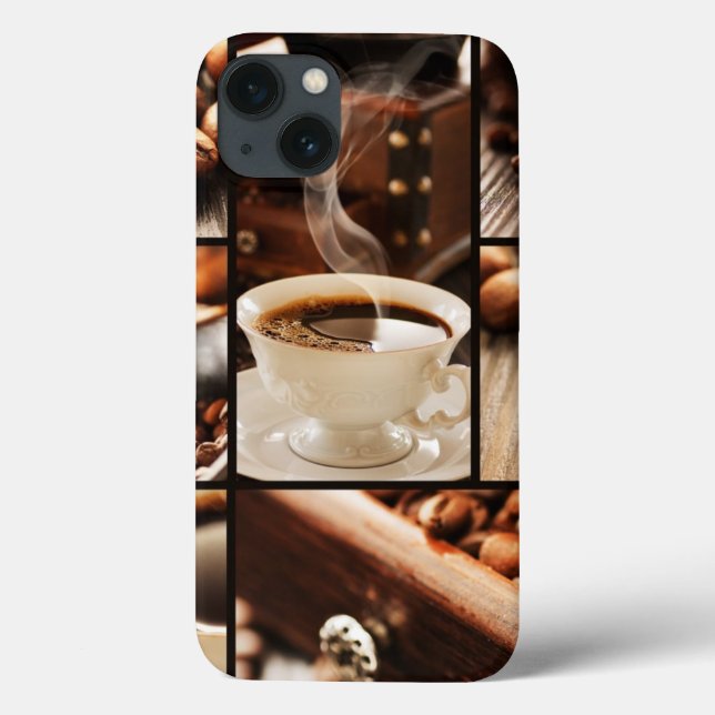 Coques Case-Mate iPhone Collage de café (Verso)
