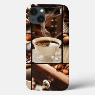 iPhone 13 Coque Collage de café