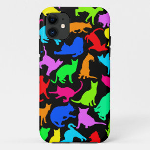 Coque Case-Mate Pour iPhone Collage de chats colorés