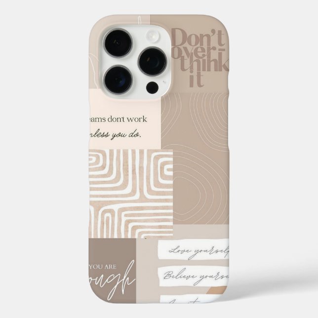 Coques Case-Mate iPhone Collage de motivation (Verso)