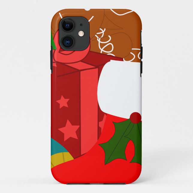 Coques Case-Mate iPhone Collage de Noël (Dos)