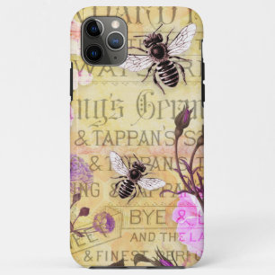 Case-Mate iPhone Case Collage Ephémère des abeilles Roses vintages