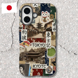 Coques iPhone 16 Collage Japancore Esthétique Japonaise Art
