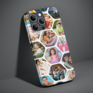 Case-Mate iPhone Case Collage Multi Photo Motif Hexagone Simple Moderne