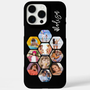 Coques iPhone 16 Pro Max Collage Multi Photo Simple Moderne Personnalisé