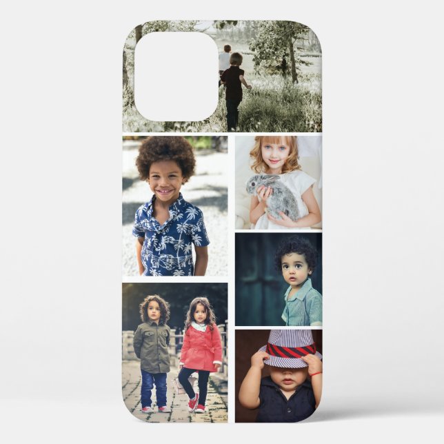Coques Case-Mate iPhone Collage photo et texte personnalisé (Verso)