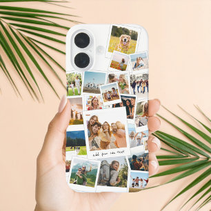 Coques iPhone 16 Collage photo moderne de scrapbook