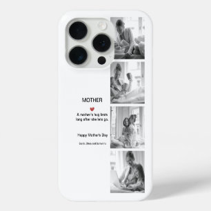 Coque iPhone 15 Pro Collage photo noir et blanc personnalisé