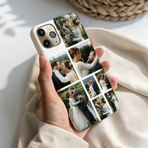 Coque iPhone 15 Pro Max Collage photo personnalisé de 8 photos