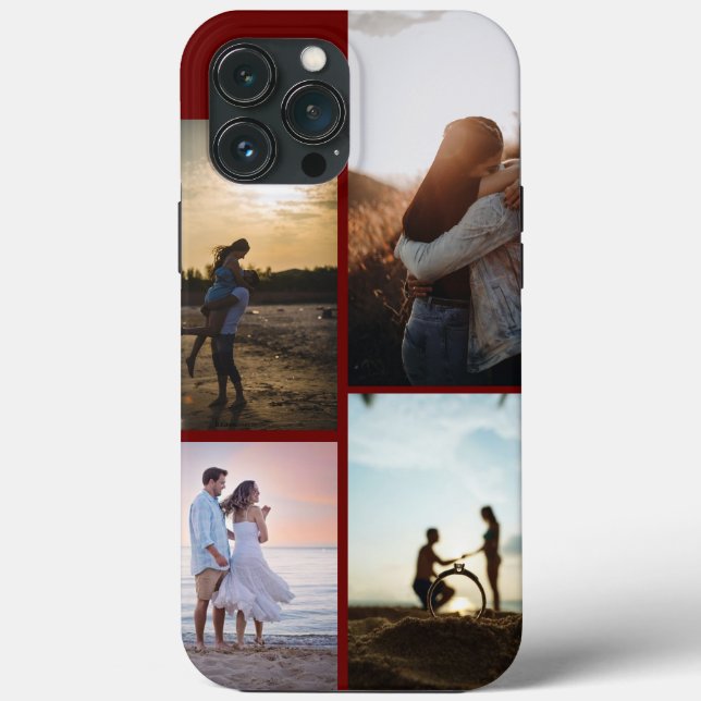 Coques Case-Mate iPhone Collage photo romantique (Verso)