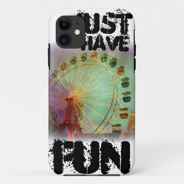 Coques Case-Mate iPhone Collection d'art :  Amusement de roue de Ferris (Dos)
