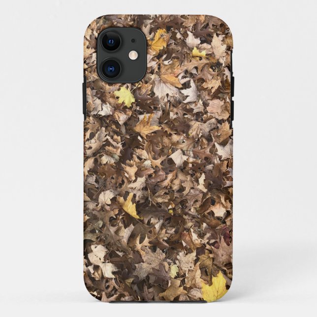Coques Case-Mate iPhone Collection de Feuilles Brown d'automne (Dos)