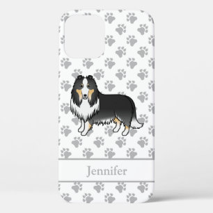 Case-Mate iPhone Case Collie Rough Tricolore Chien de Dessin Animé Migno