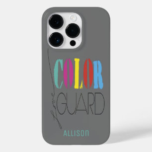 Coque Pour iPhone 14 Pro Color Guard Amour manuscrit avec nom