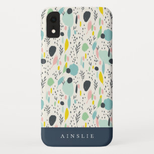 Case-Mate iPhone Case Coloré Abstrait Pastel Foliage Motif