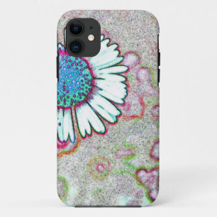 Coque iPhone 11 Coloré bleu d'Aqua de roses indien d'arc-en-ciel