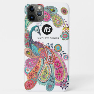 Case-Mate iPhone Case Coloré rose Bleu Clair Peacock Floral Paisley