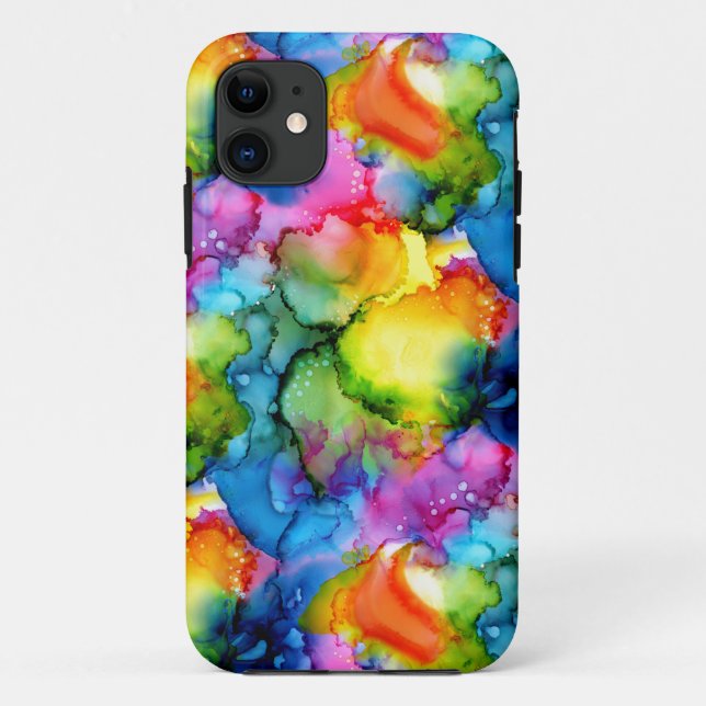 Coques Case-Mate iPhone Colorful Arc-en-ciel teint Abstrait (Dos)
