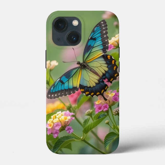 Coques Case-Mate iPhone Colorful Butterfly Tough Apple iPhone 13 mini Case (Verso)
