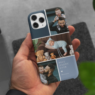Coque iPhone 15 Pro Max Coloris photo Bloc de couleur 3 | Meilleur papa