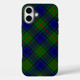Coques iPhone 16 Plus Colquhoun tartan bleu vert plaid