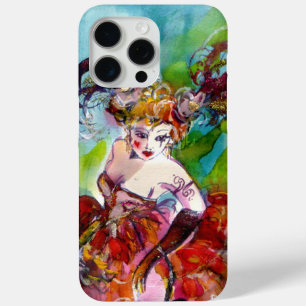 Coque iPhone 15 Pro Max COLUMBINE / Nuit de mascarade vénitienne
