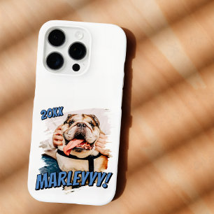 Coques iPhone 16 Pro Comic moderne simple Grunge personnalisé photo pou