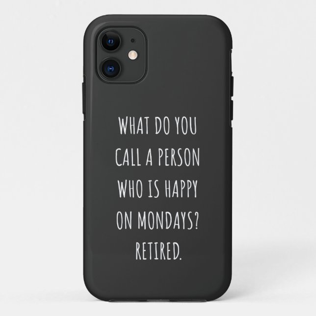 Coques Case-Mate iPhone Comment Appelles-Tu Une Personne Heureuse Le Lundi (Dos)