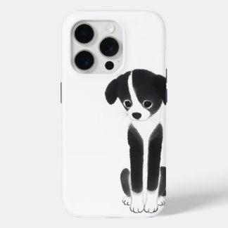 Coque iPhone 15 Pro Compagnon Silencieux – Chiots Zen Ink
