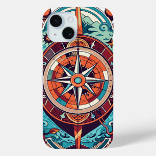 Coque Pour iPhone 15 Compas céleste