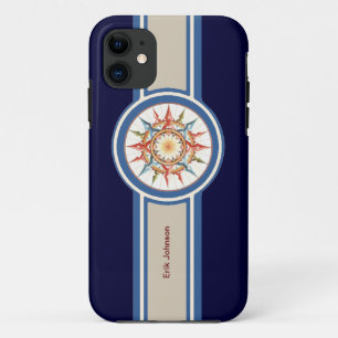 Coque iPhone 11 compass rose - add name