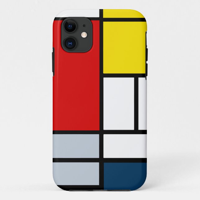 Coques Case-Mate iPhone Composition en Piet Mondrian (Dos)