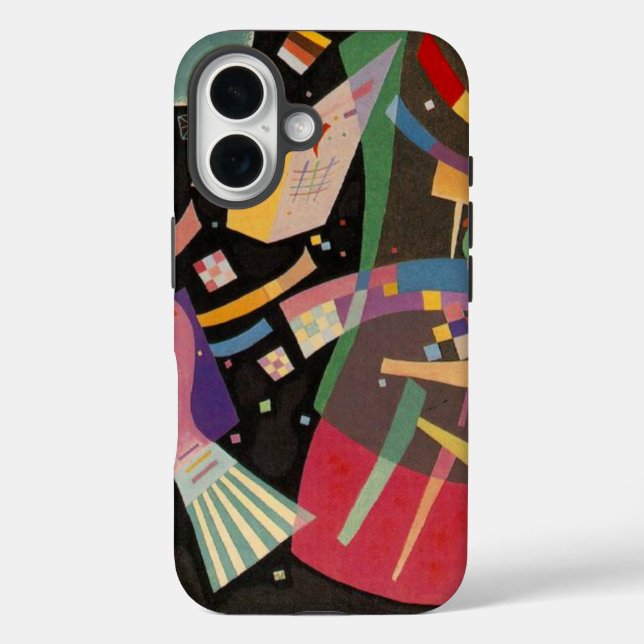 Coques Case-Mate iPhone Composition Kandinsky X Oeuvre Abstraite (Verso)