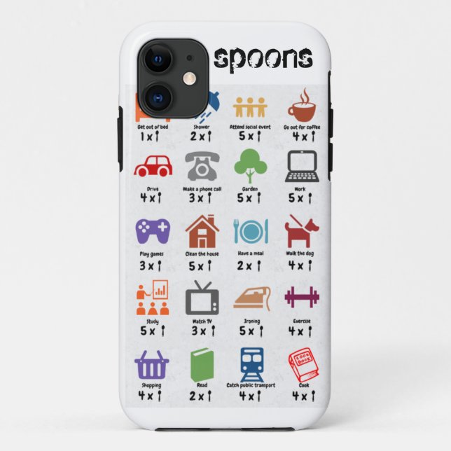 Coques Case-Mate iPhone compteur de cuillère (Dos)