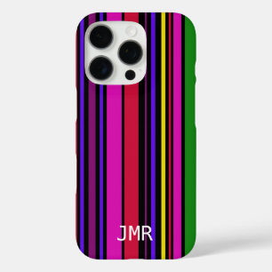 Coques iPhone 16 Pro Concepteur de codes-barres multicolores