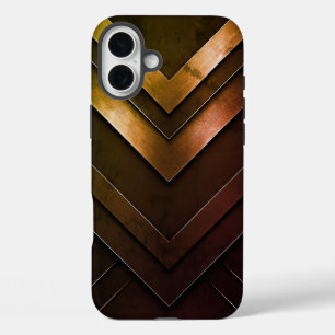 Coques iPhone 16 Plus Conception abstraite de Chevron stratifié