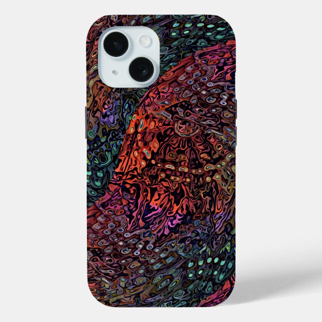 Coques Case-Mate iPhone Conception Abstraite de Kaléidoscope Fractal Élect (Verso)