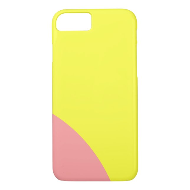 Coques Case-Mate iPhone Conception abstraite rose et jaune (Dos)