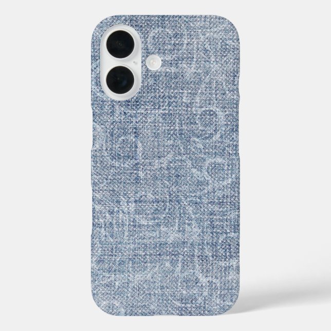 Coques Case-Mate iPhone Conception Abstraite Sur Denim Faded (Verso)