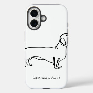 Coques iPhone 16 Conception Chic Dachshund personnalisable