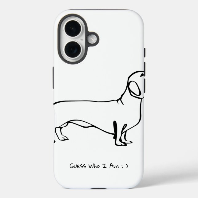 Coques Case-Mate iPhone Conception Chic Dachshund personnalisable (Verso)