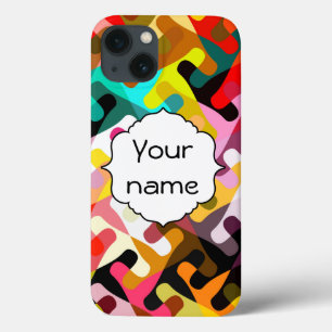 Coques Pour iPhone Conception colorée d'abrégé sur formes
