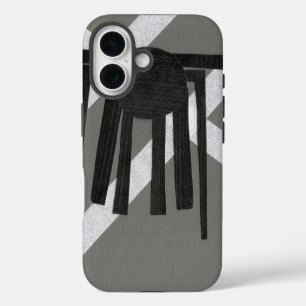 Coques iPhone 16 Conception d'araignée géométrique