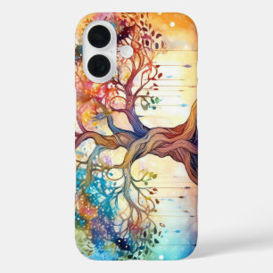 Coques iPhone 16 Conception d'arbre de vie spirituel