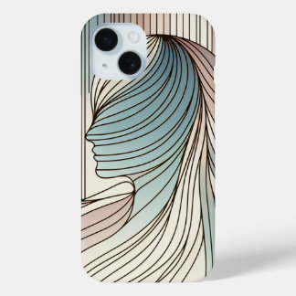 Coque Pour iPhone 15 Conception de boîtier de téléphone Artiste avec Li