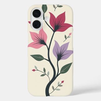 Coques iPhone 16 Conception de boîtier téléphonique floral