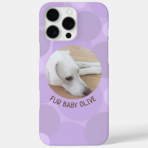 Coques iPhone 16 Pro Max Conception de cercles pointillés mignons Polka vio