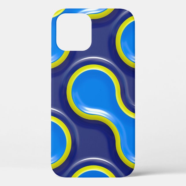 Coques Case-Mate iPhone Conception de courbe motif transparente (Verso)